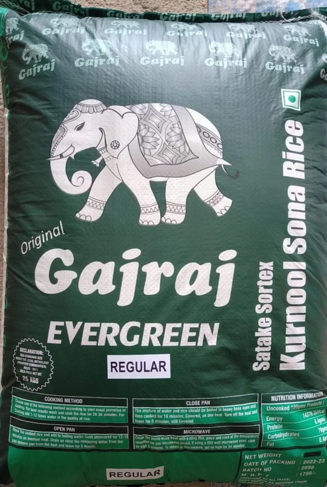 Gajraj sonamasoori Rice - 25 KG